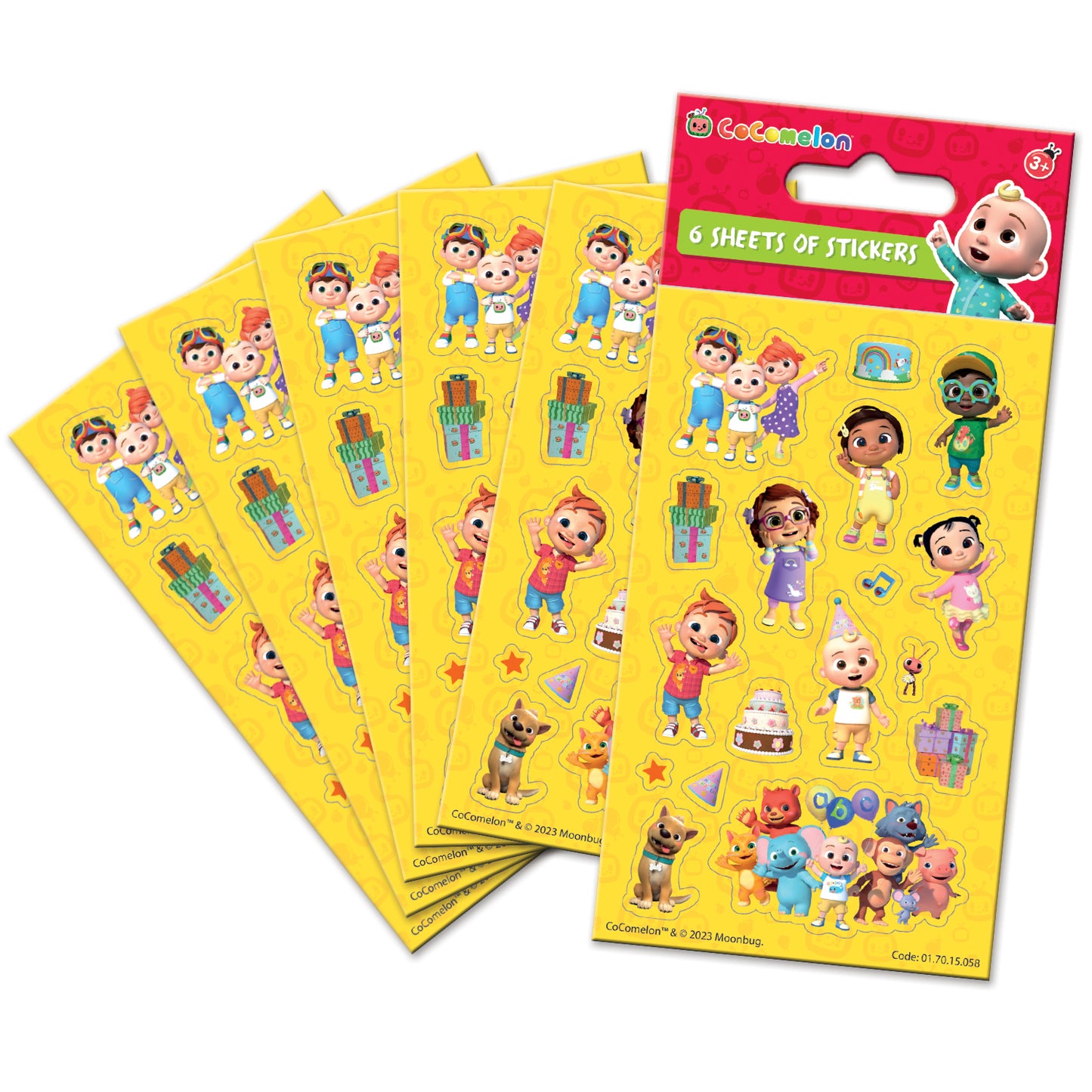 Cocomelon Party Sticker Pack - Anilas UK