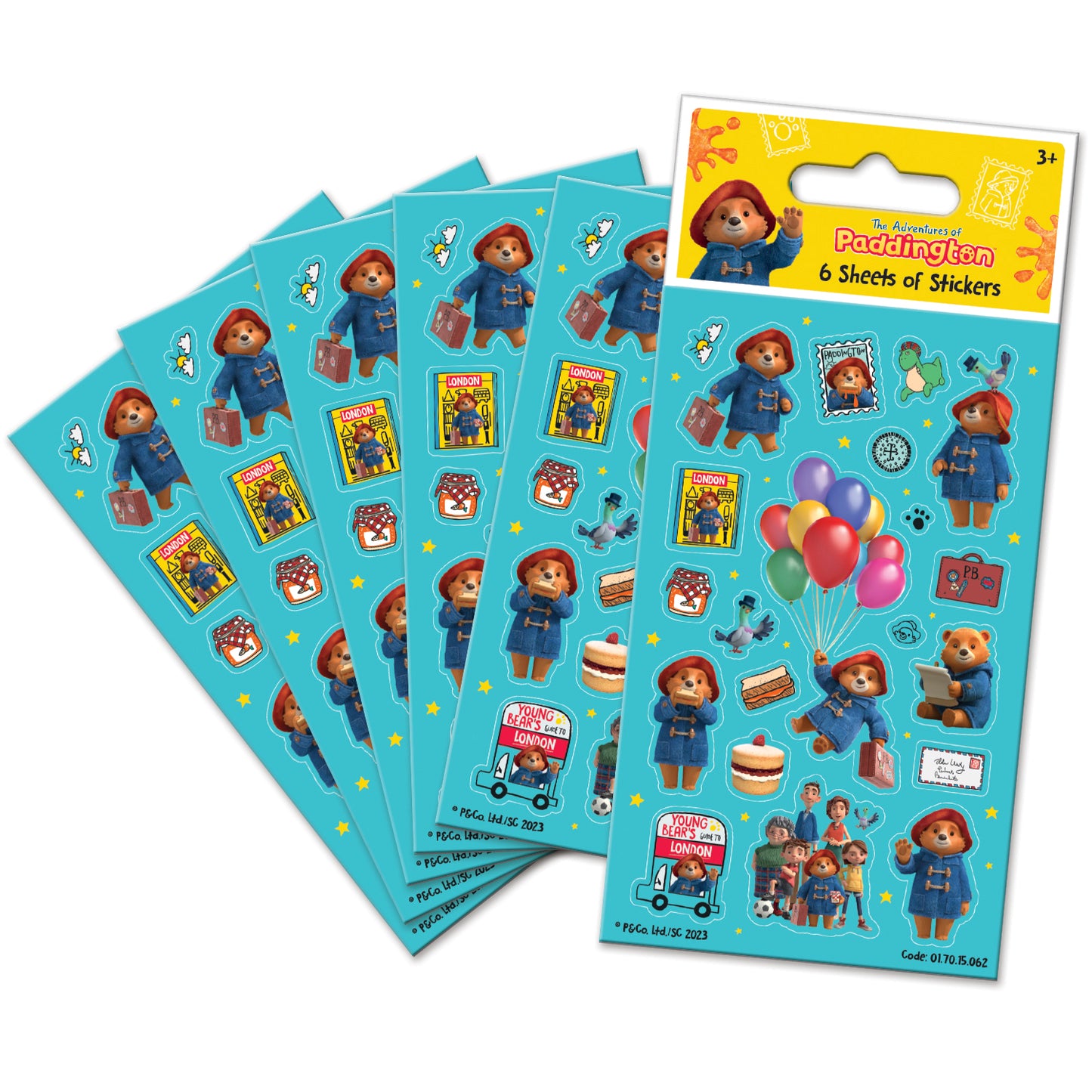 The Adventures of Paddington Party Sticker Pack - Anilas UK
