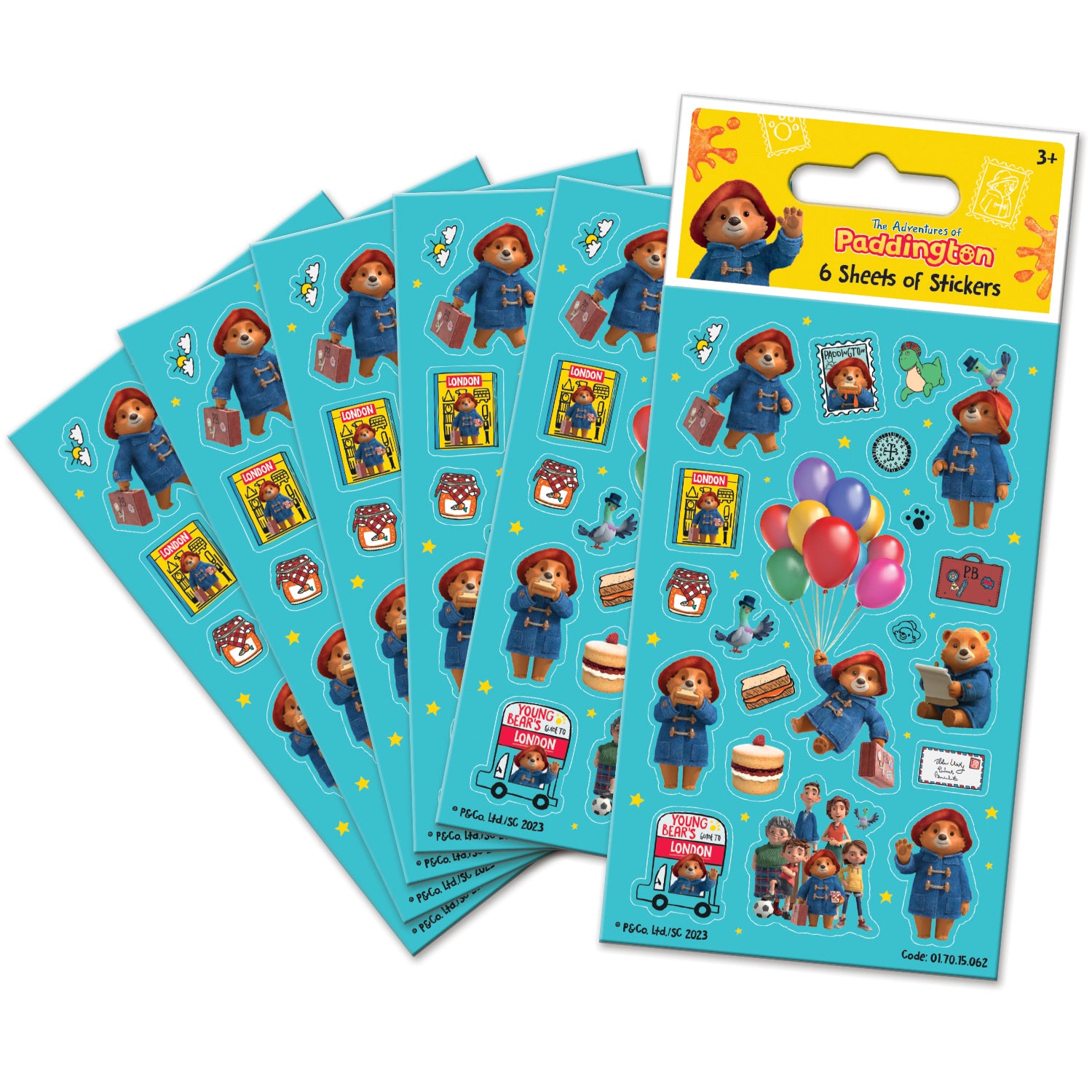 The Adventures of Paddington Party Sticker Pack - Anilas UK