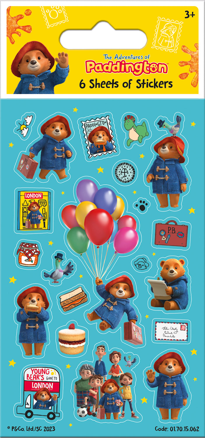 The Adventures of Paddington Party Sticker Pack - Anilas UK