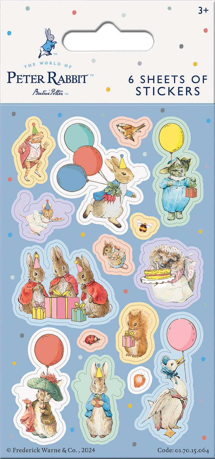 Peter Rabbit Party Sticker Pack - Anilas UK