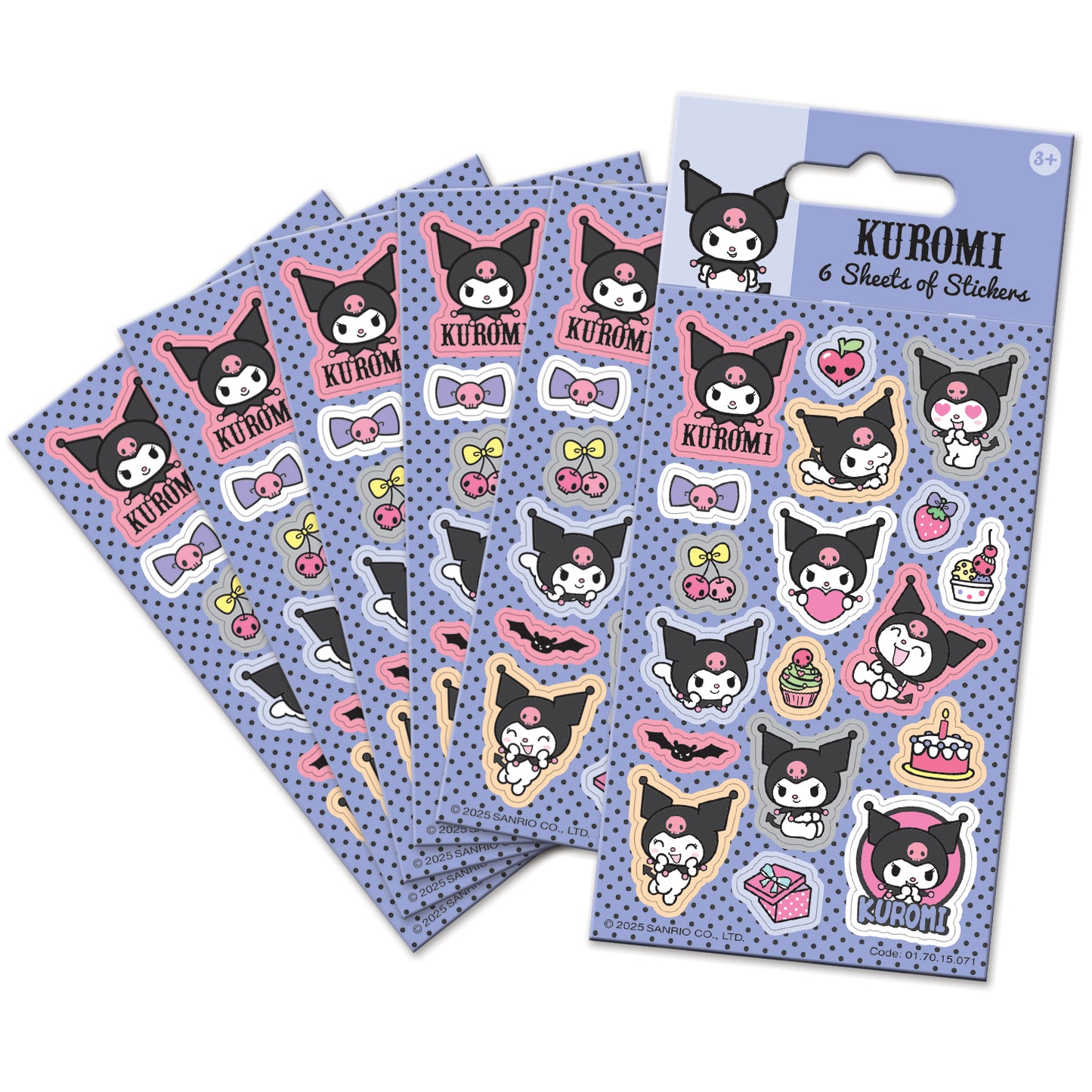 Kuromi Party Sticker Pack - Anilas UK