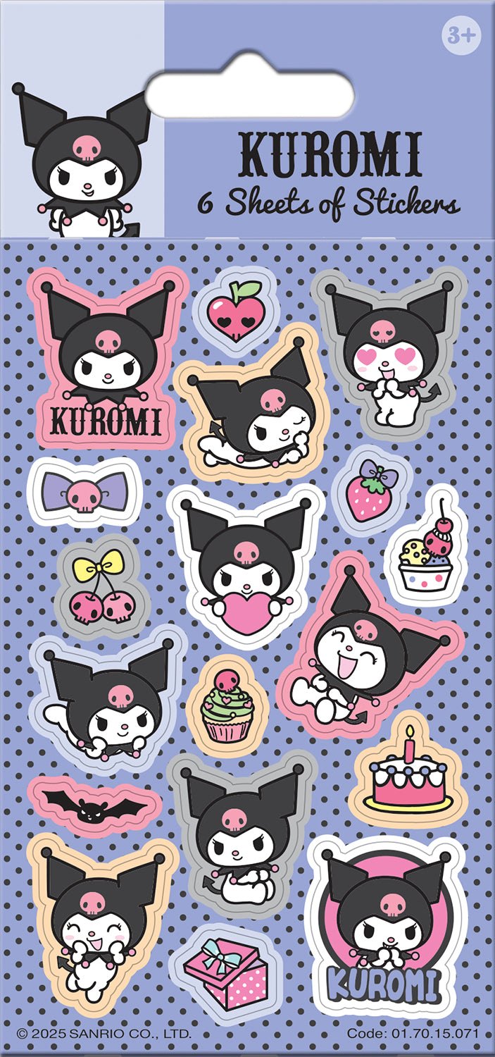 Kuromi Party Sticker Pack - Anilas UK