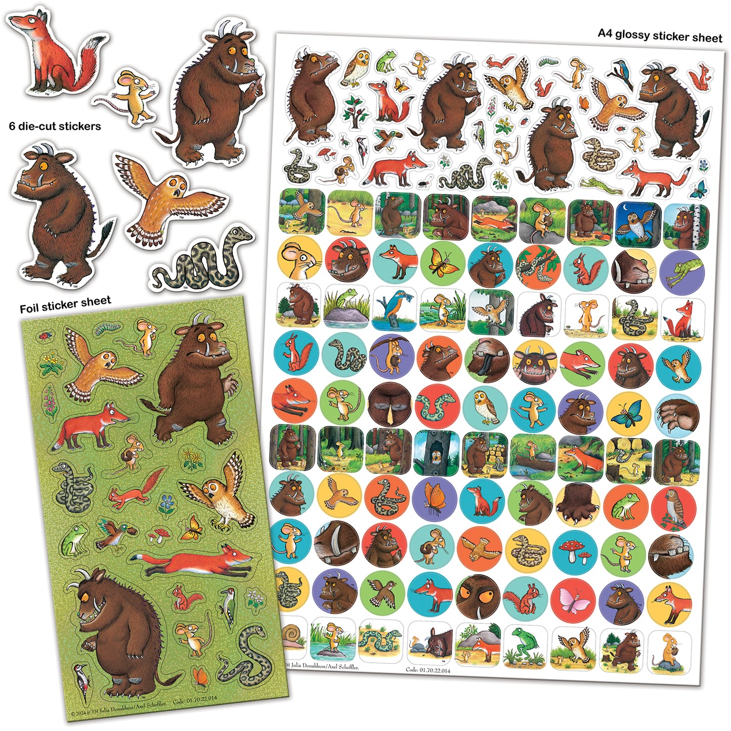 The Gruffalo 25th Anniversary Mega Sticker Pack - Anilas UK