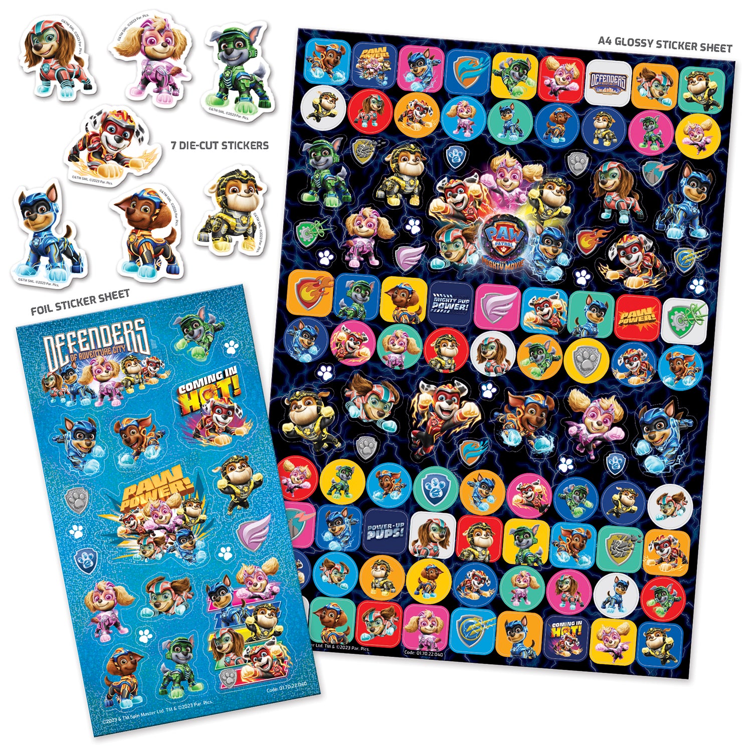 Paw Patrol The Mighty Move Mega Sticker Pack - Anilas UK