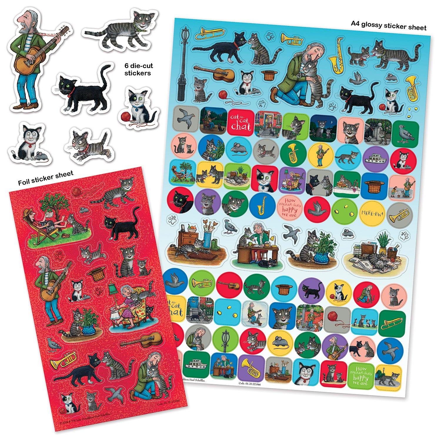 Tabby McTat Mega Sticker Pack - Anilas UK