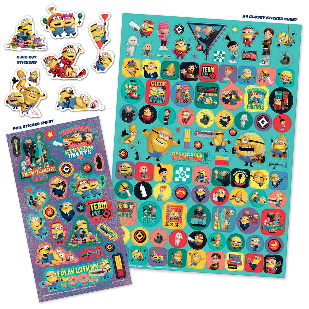 Despicable Me 4 Mega Sticker Pack - Anilas UK