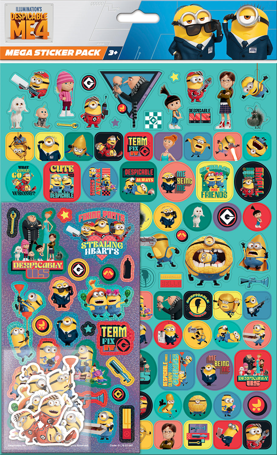 Despicable Me 4 Mega Sticker Pack - Anilas UK