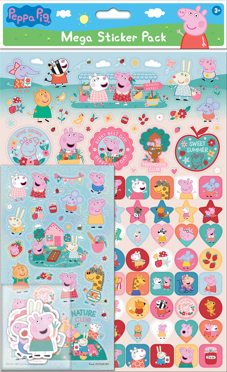 Peppa Pig Summer Mega Sticker Pack - Anilas UK