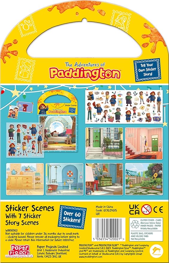 The Adventures of Paddington Sticker Scene Activity Set - Anilas UK