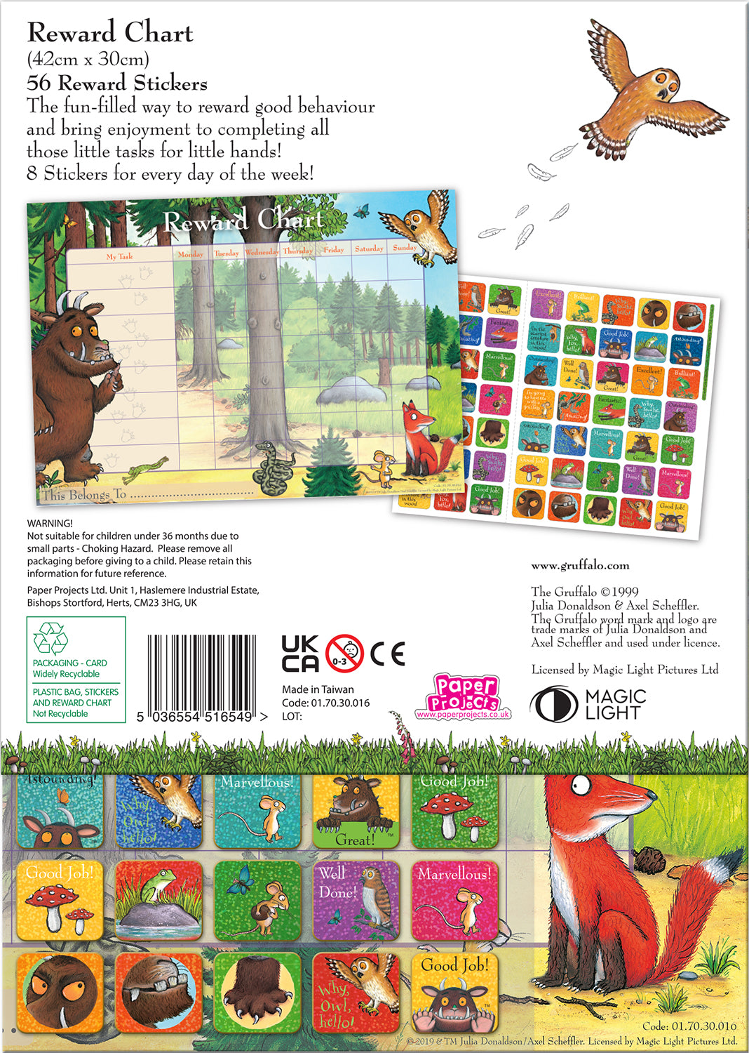 The Gruffalo Reward Chart - Anilas UK