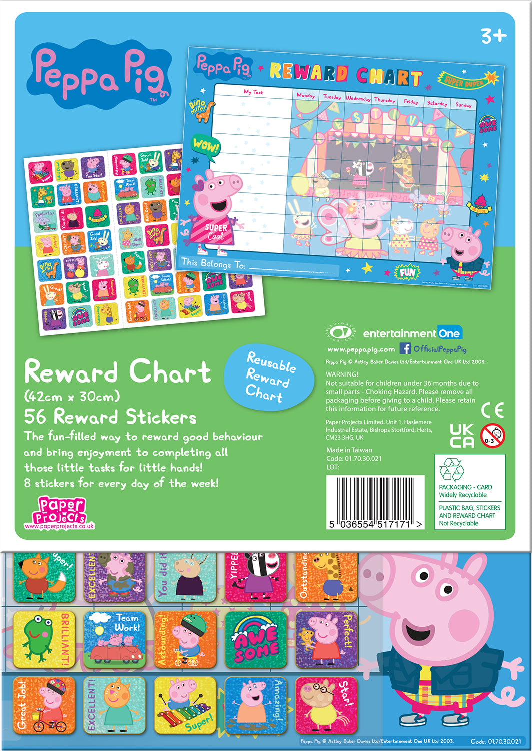 Peppa Pig Reward Chart - Anilas UK