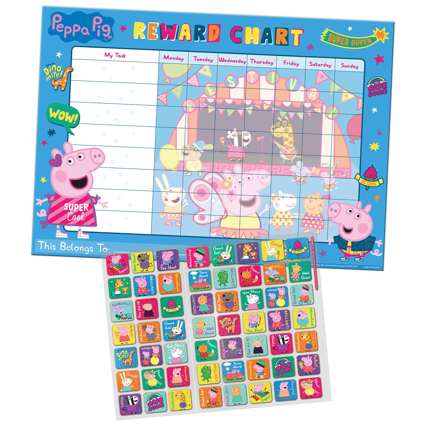Peppa Pig Reward Chart - Anilas UK