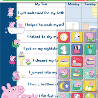 Peppa Pig Bath and Bedtime Training Reward Chart