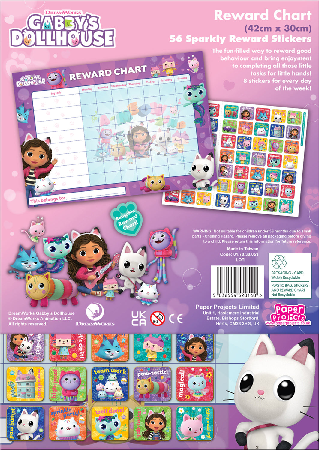 Gabby's Dollhouse Reward Chart - Anilas UK