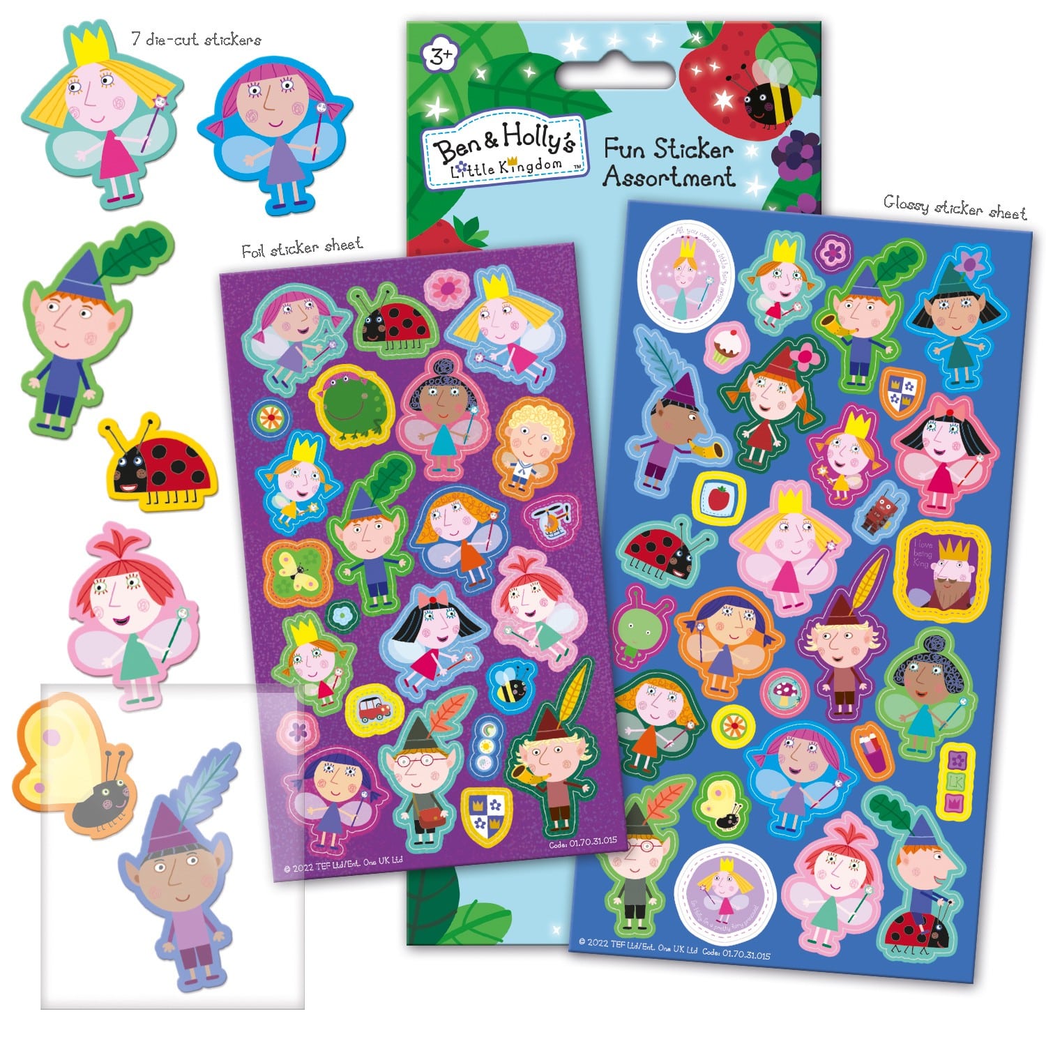 Ben & Holly Sticker Assortment - Anilas UK