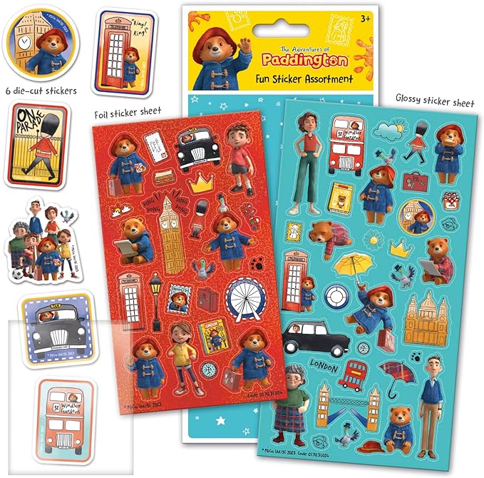 The Adventures of Paddington Sticker Assortment - Anilas UK