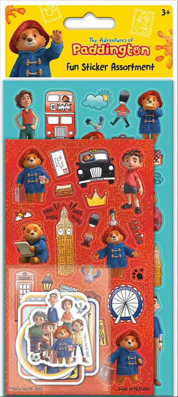 The Adventures of Paddington Sticker Assortment - Anilas UK