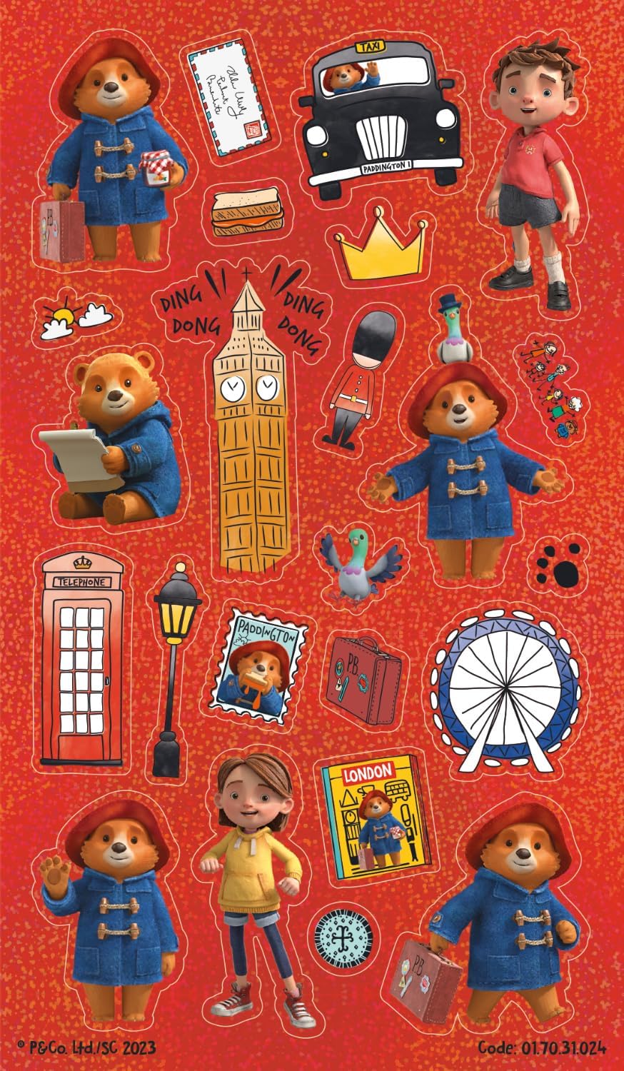 The Adventures of Paddington Sticker Assortment - Anilas UK