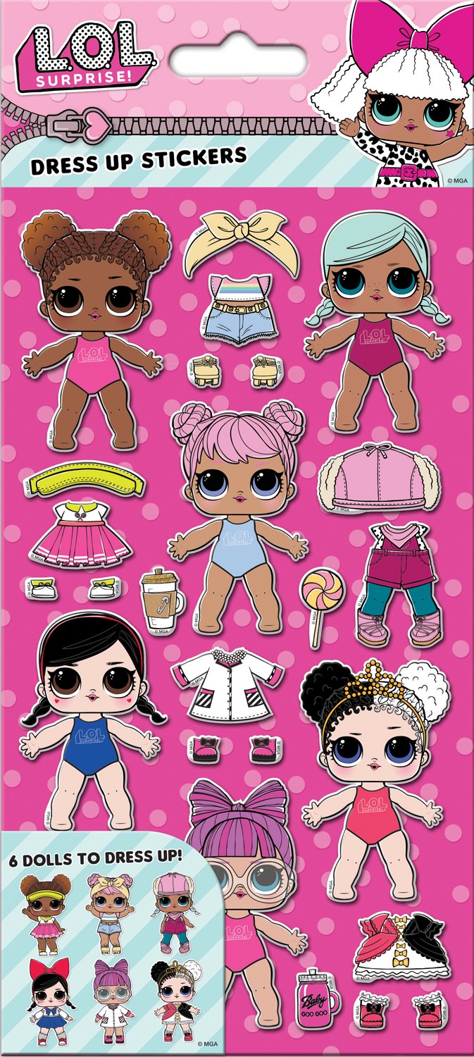 L.O.L. Surprise! Dress Up Stickers - Anilas UK