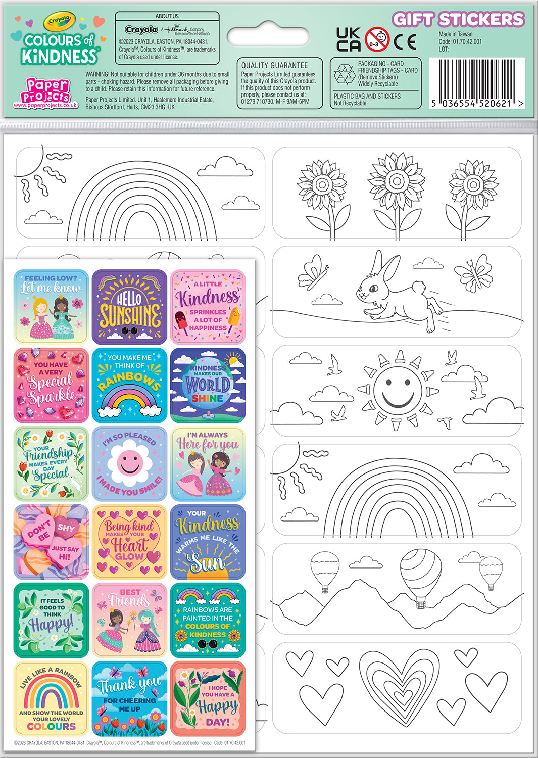 Crayola Gift Stickers - Anilas UK
