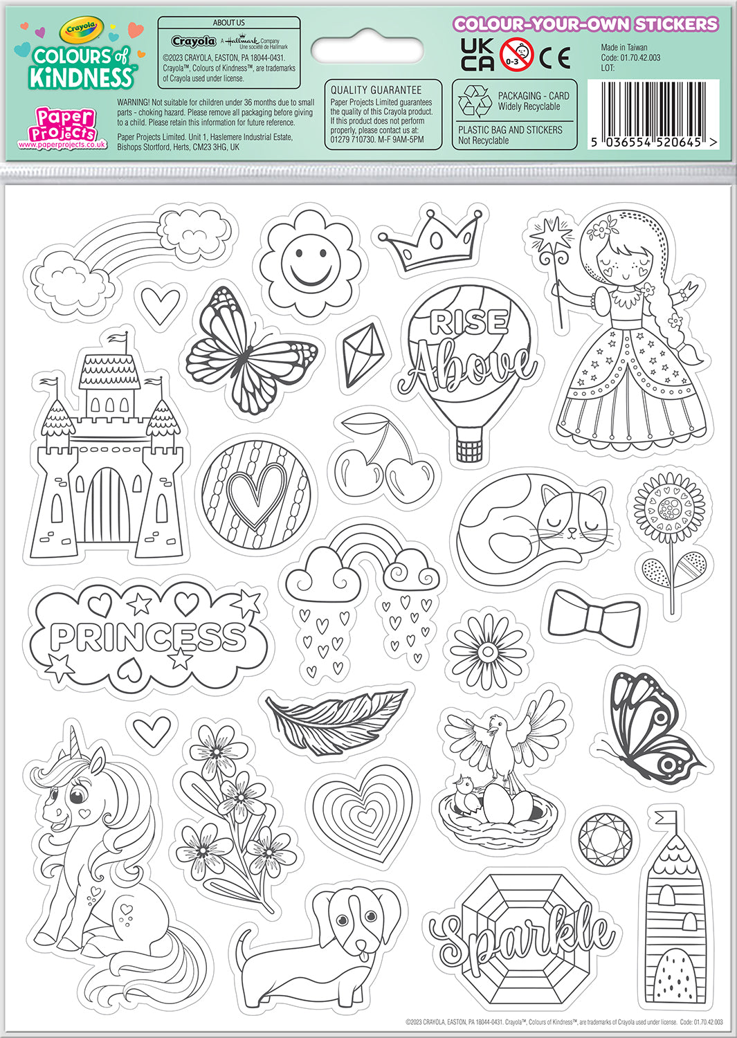 Crayola Colour-Your-Own Stickers (Pretty Life) - Anilas UK