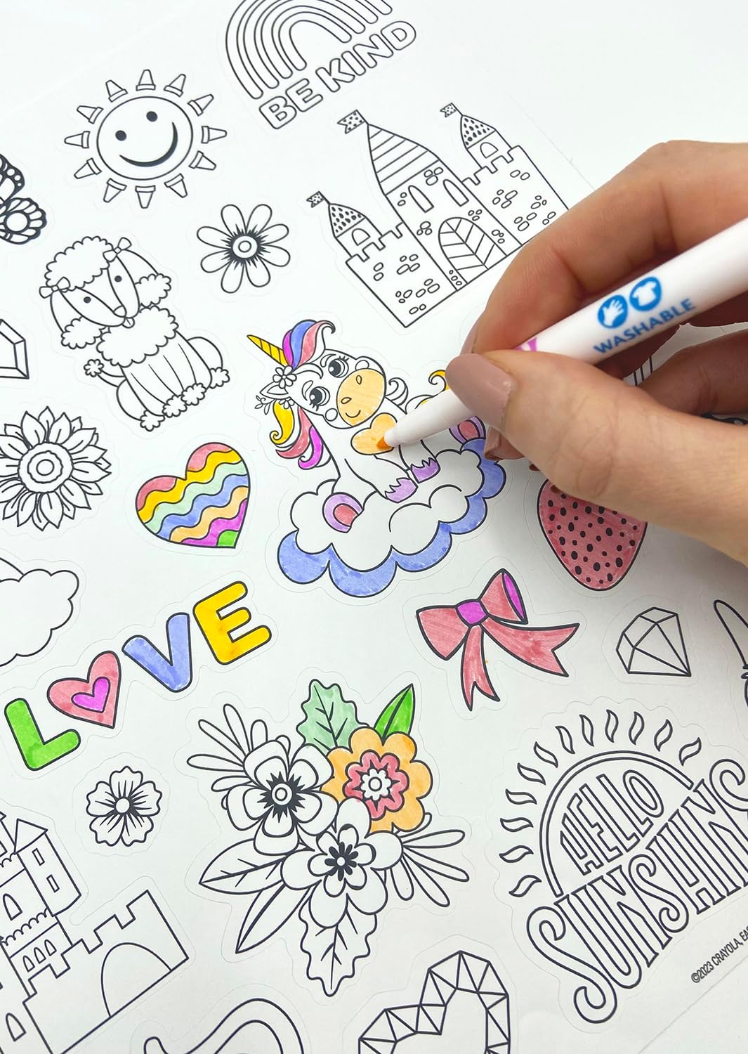 Crayola Colour-Your-Own Stickers (Pretty Life) - Anilas UK