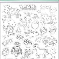 Crayola Colour-Your-Own Stickers (Cool Time) - Anilas UK