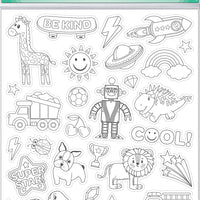 Crayola Colour-Your-Own Stickers (Cool Time) - Anilas UK