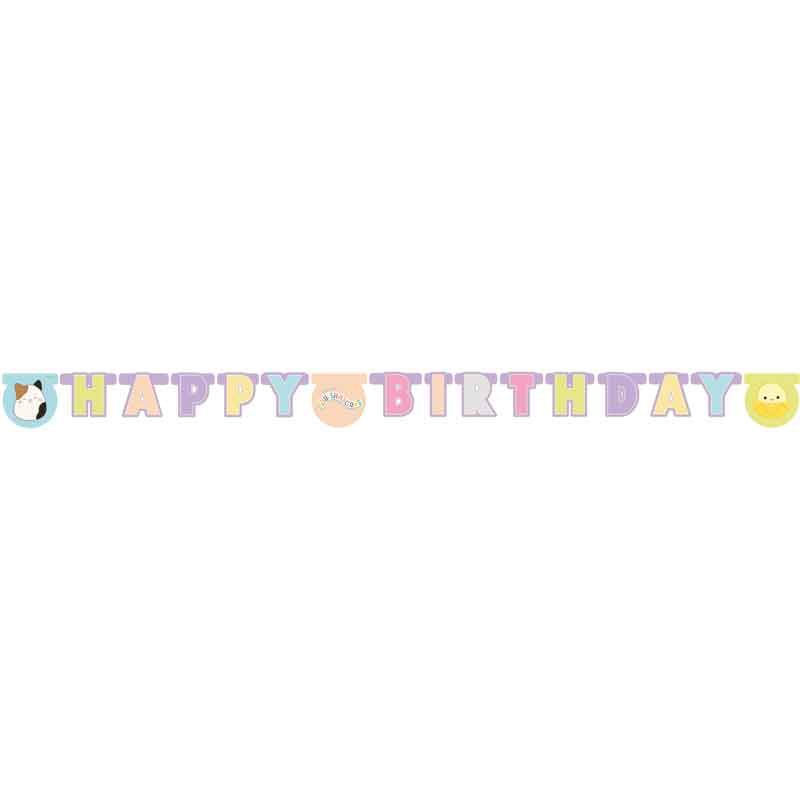 Squishmallows Happy Birthday Banner 2m - Anilas UK