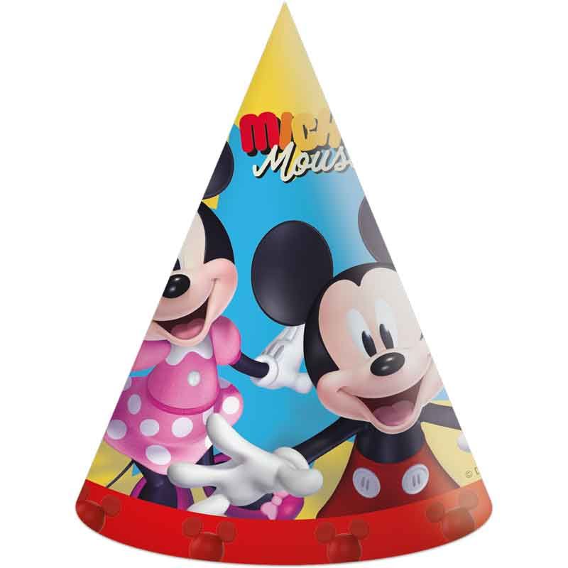 Mickey Jump Into Fun Paper Hats (Pack of 6) - Anilas UK