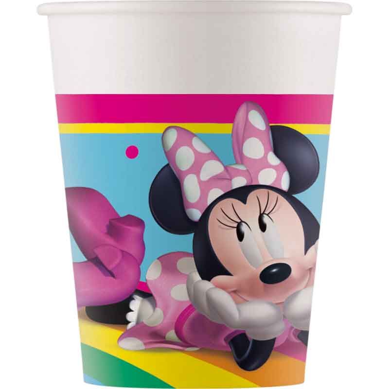 Minnie Rainbow Paper Cups (Pack of 8) - Anilas UK