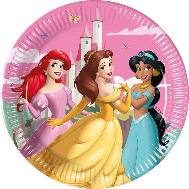Princess Create Your World Paper Plates - 20cm (Pack of 8) - Anilas UK