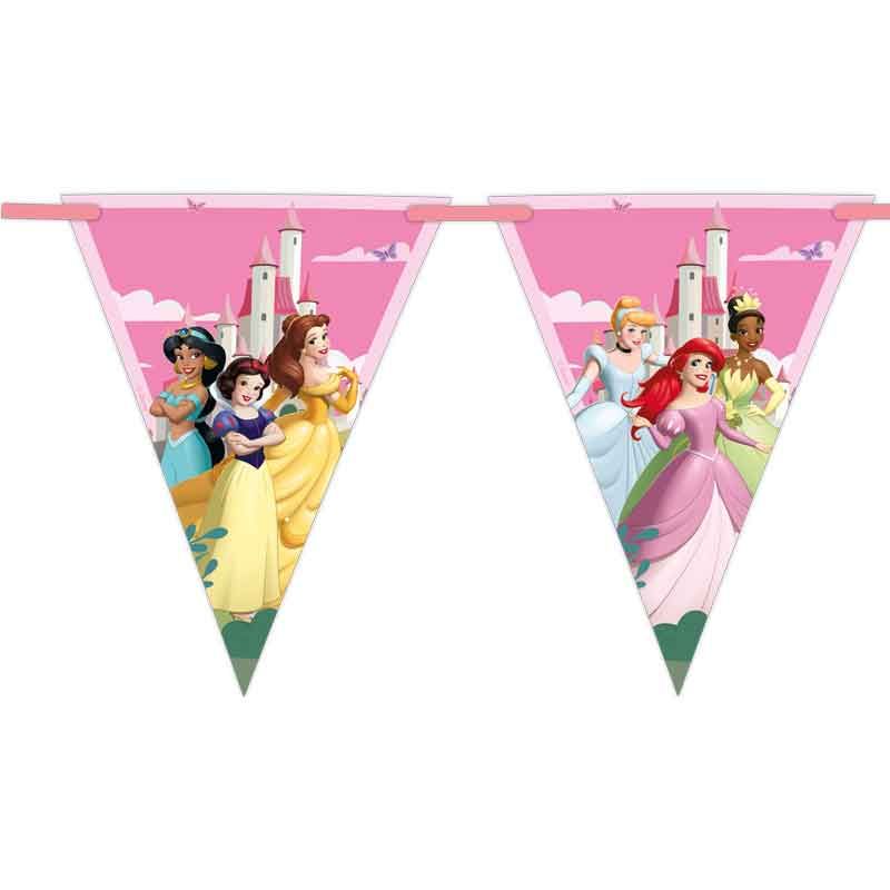 Princess Create Your World Paper Triangle Flag Banner - Anilas UK