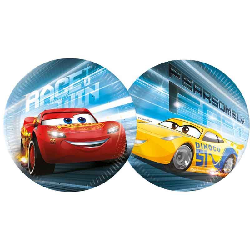 Disney Cars Victory Is Mine Paper Plates - 20cm (Pack of 8) - Anilas UK