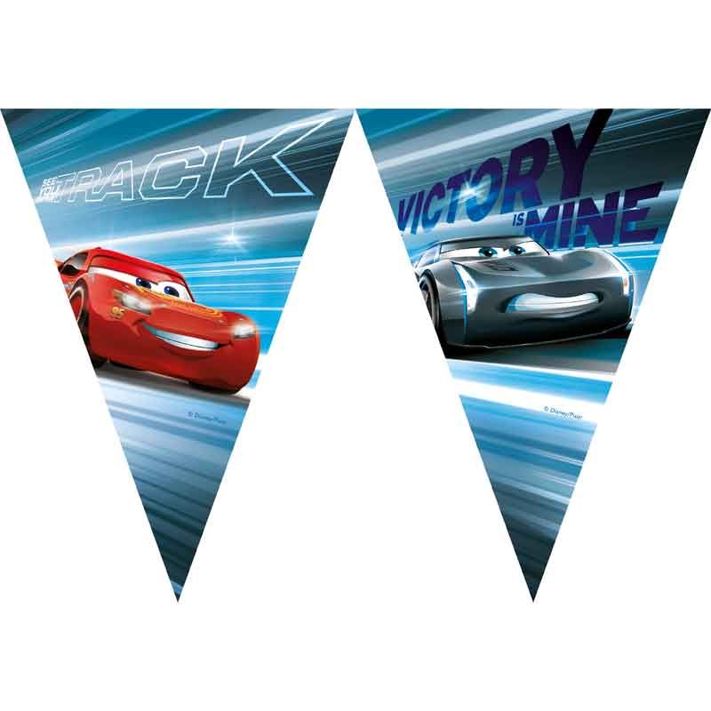 Cars Victory Is Mine Paper Triangle Flag Banner - Anilas UK