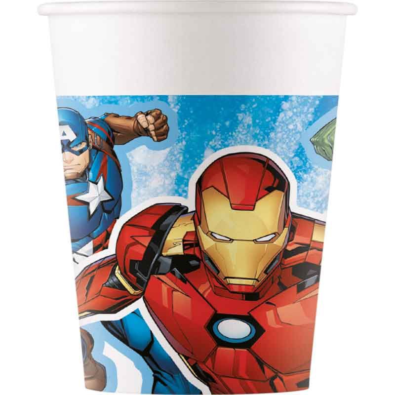 Avengers Evergreen Paper Cups (Pack of 8) - Anilas UK
