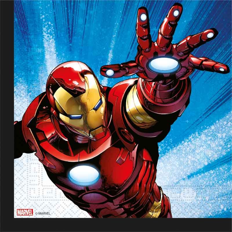 Avengers Evergreen Paper Napkins (Pack of 20) - Anilas UK