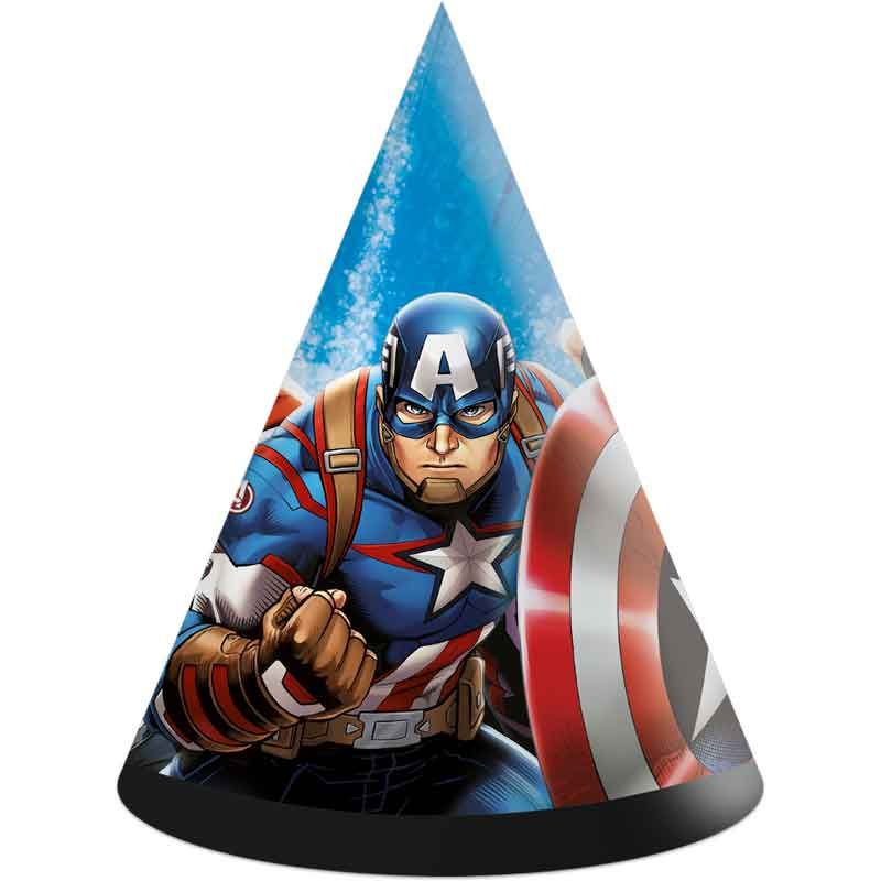 Avengers Evergreen Paper Hats (Pack of 6) - Anilas UK