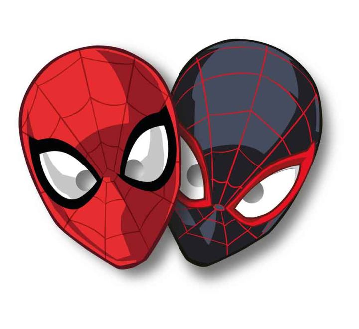 Spiderman World Of Webs Party Masks (Pack of 6) - Anilas UK