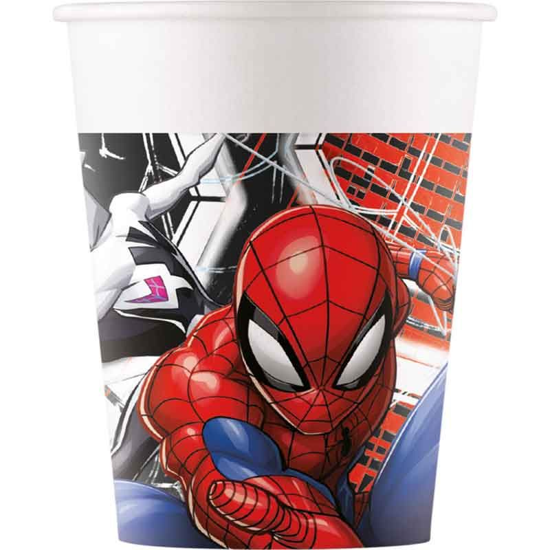 Spiderman World Of Webs Paper Cups (Pack of 8) - Anilas UK