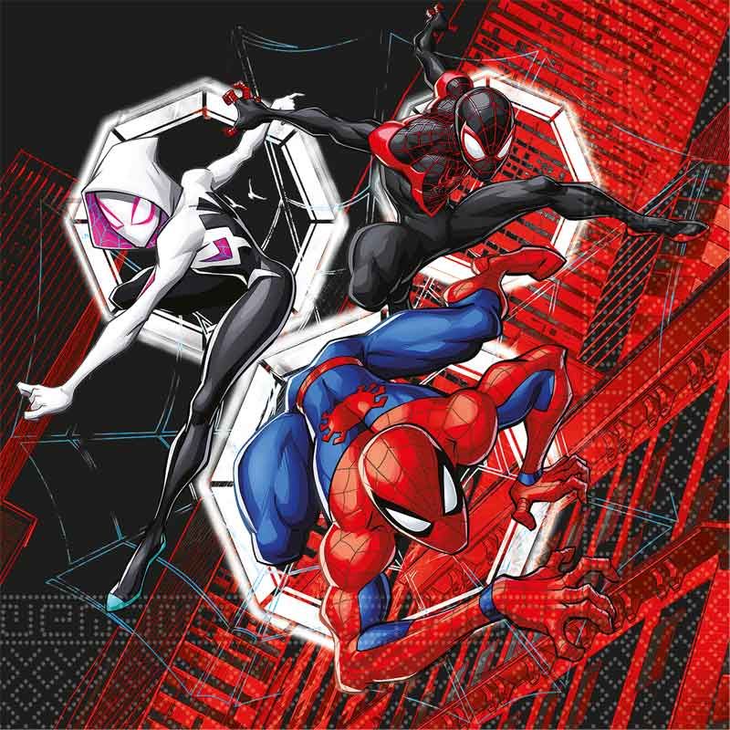 Spiderman World Of Webs Napkins (Pack of 20) - Anilas UK