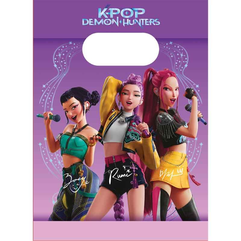 K-pop Demon Hunters Paper Party Bags (Pack of 4) - Anilas UK