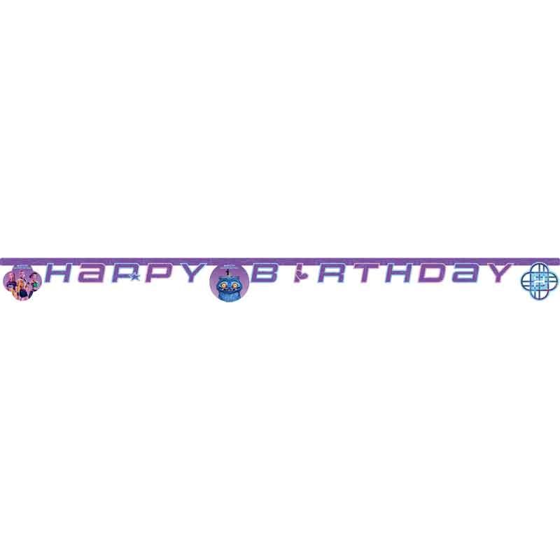 K-pop Demon Hunters Happy Birthday Paper Banner 2m - Anilas UK