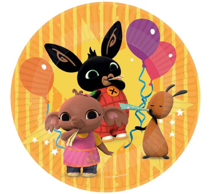 Complete Bing Themed Party Pack for 8 people Including Tableware and Favours - Anilas UK