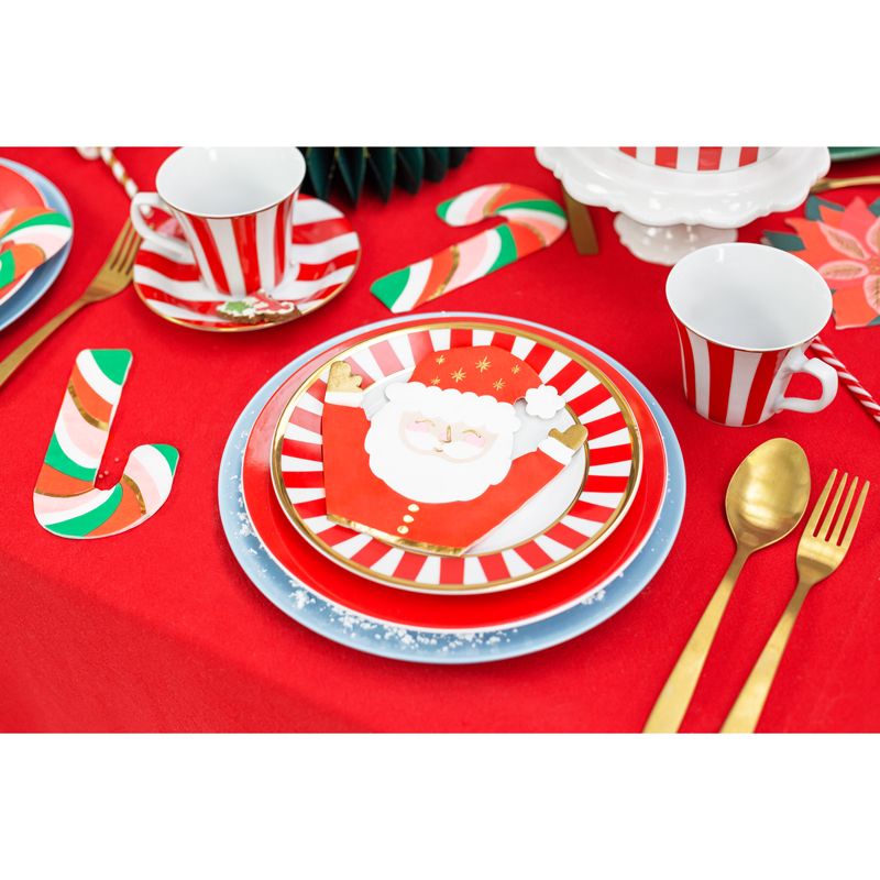 Christmas Santa Shaped Napkins (Pack of 20) - Anilas UK