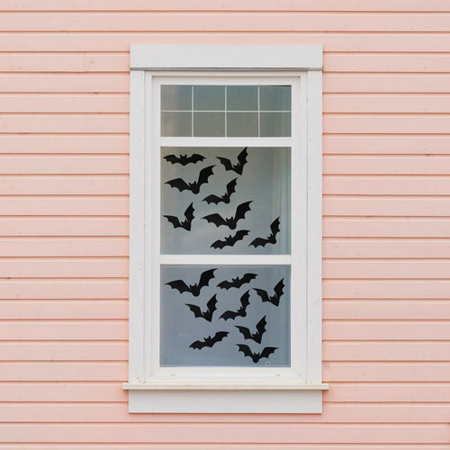 Halloween Bat Window Clings Pack of 24 - Anilas UK