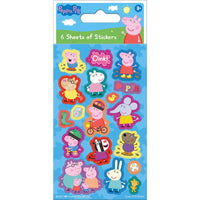 
              Peppa Pig Blue Party Sticker Pack - Anilas UK
            