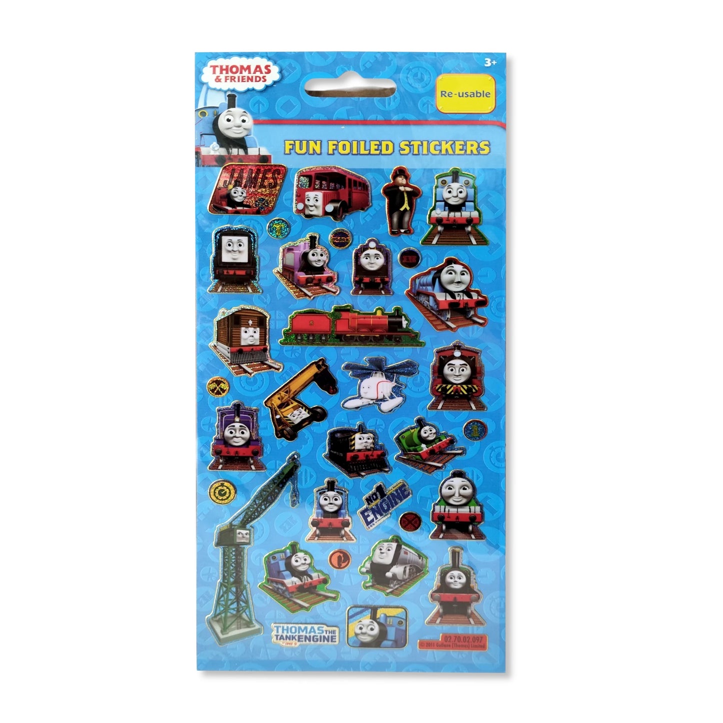 Thomas and Friends Fun Foiled Reusable Stickers