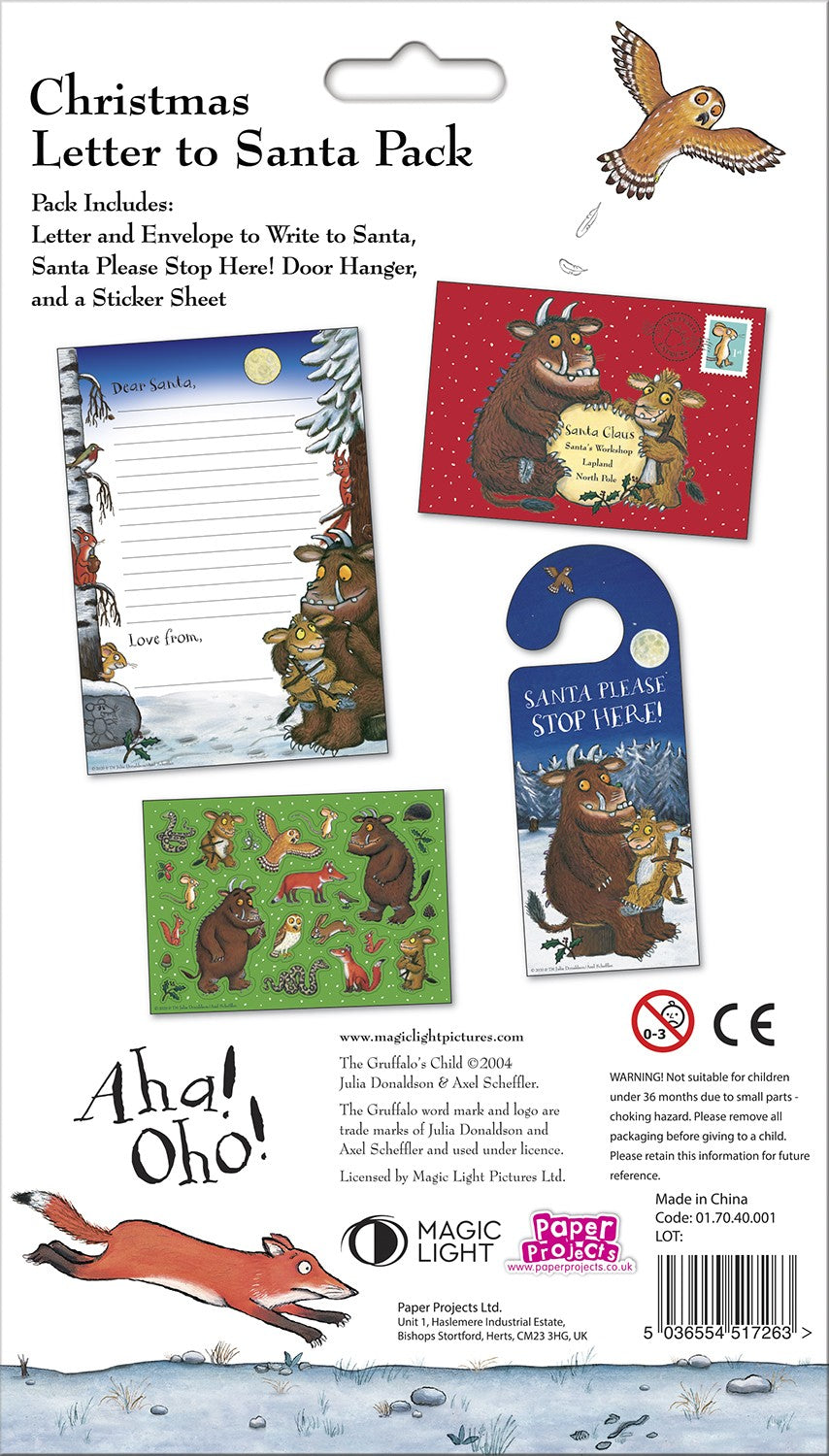 The Gruffalo's Child Christmas Letter to Santa Pack - Anilas UK